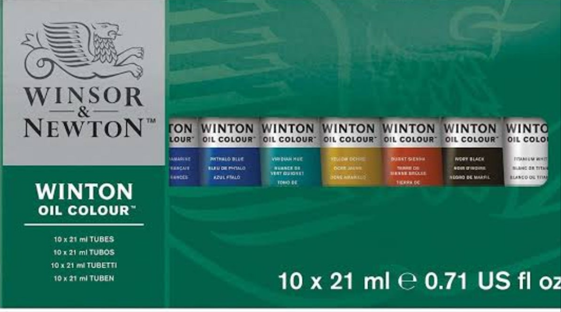 WN WINTON OIL COLOUR SET