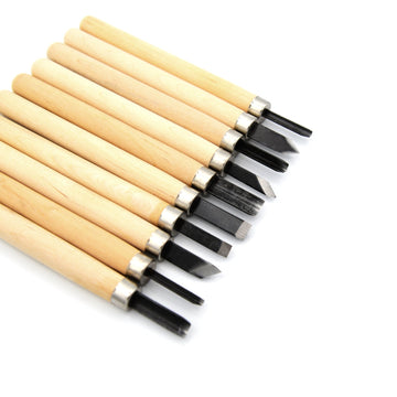 WOOD CARVING SET OF 10