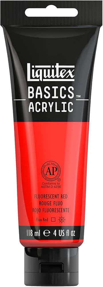 BASICS 118ML FLURO RED