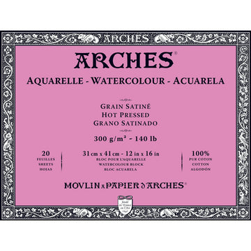 ARCHES PAD HOT PRESS 12 X 16