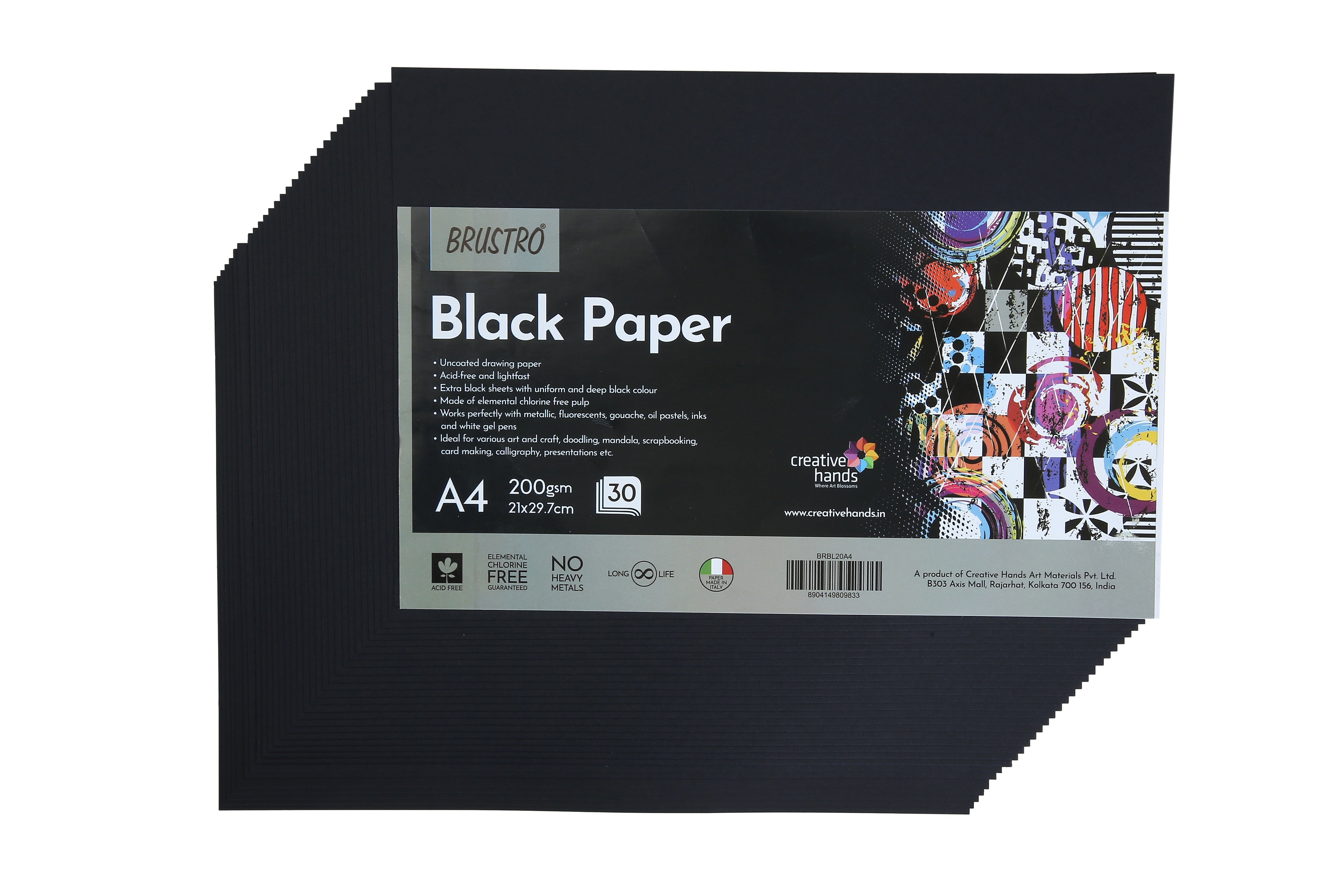 BR BLACK PAPER A4