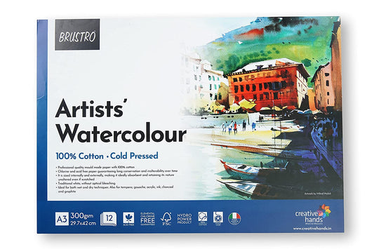 BR WATERCOLOUR PAD A3 CP 300GSM