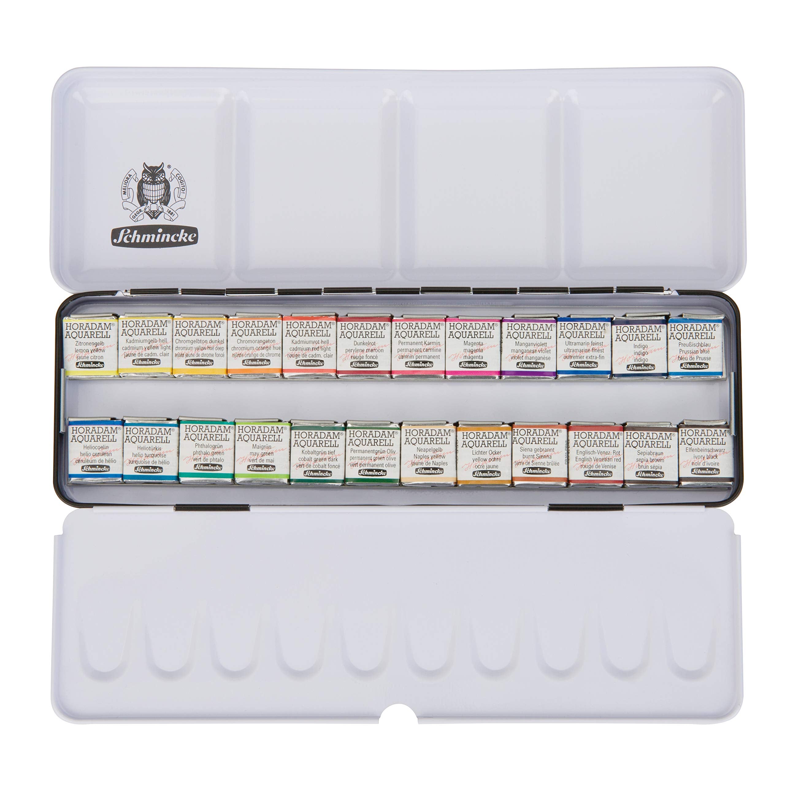 SCHMINCKE WATER COLOUR 24 SHADE SMALL PAN