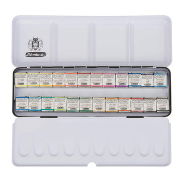 SCHMINCKE WATER COLOUR 24 SHADE SMALL PAN