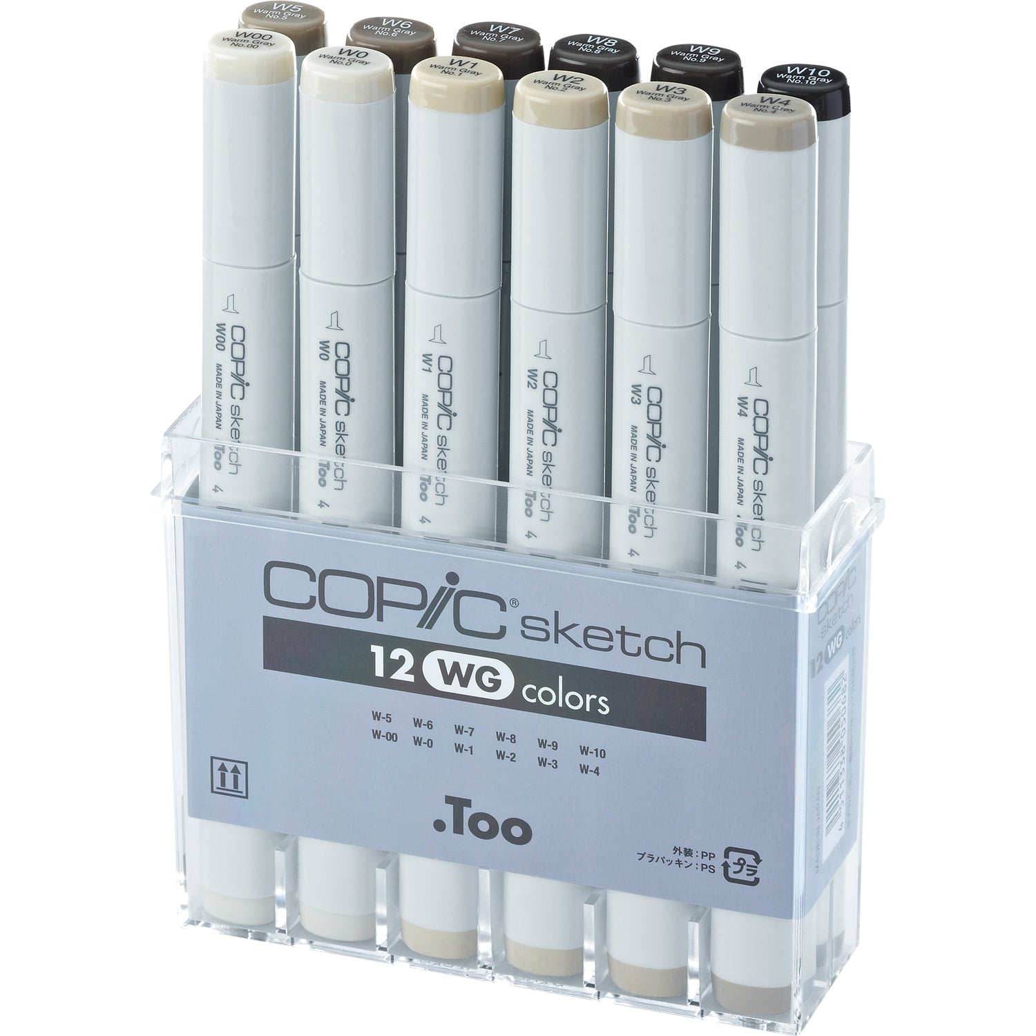 COPIC SET OF 12 WARM GRAY
