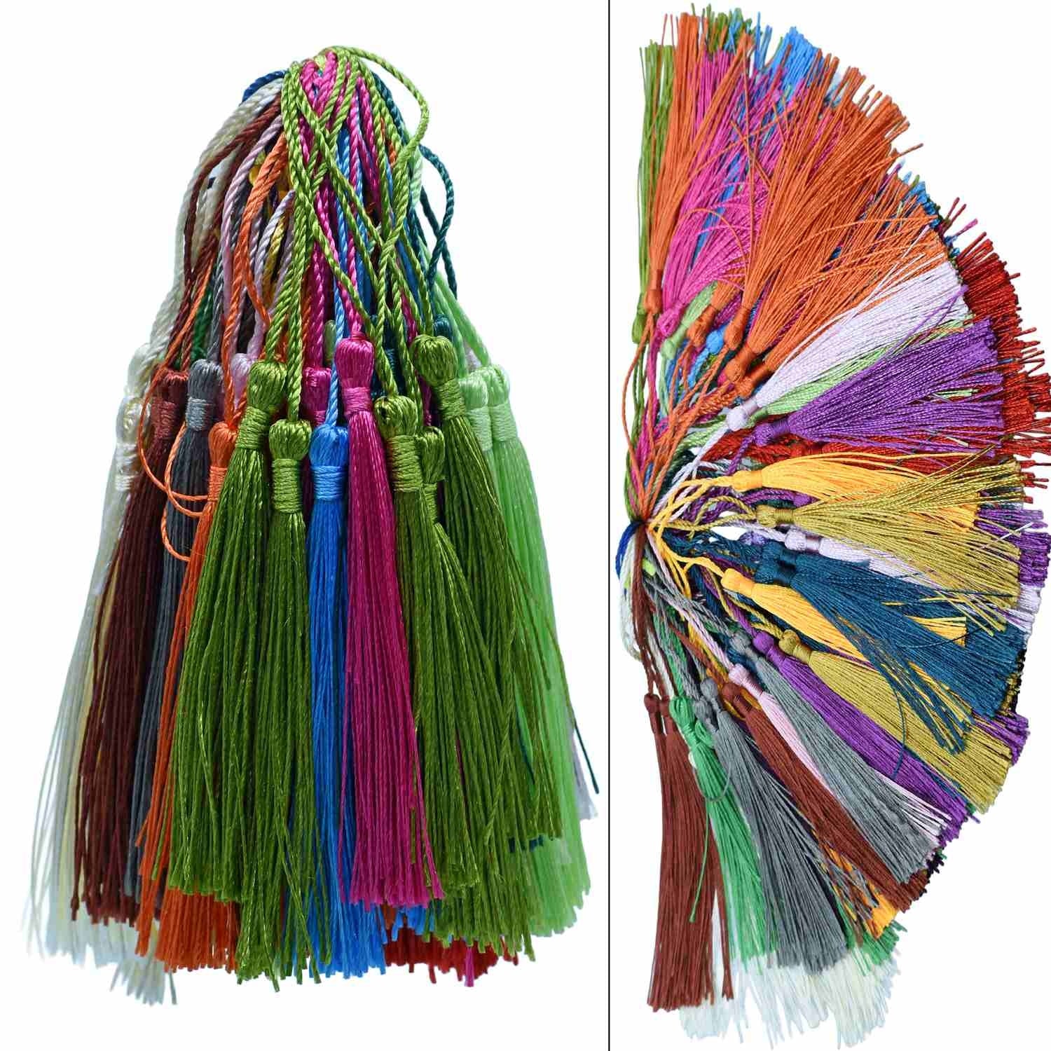 MIX COLOUR TASSELS 100PCS