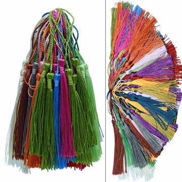 MIX COLOUR TASSELS 100PCS