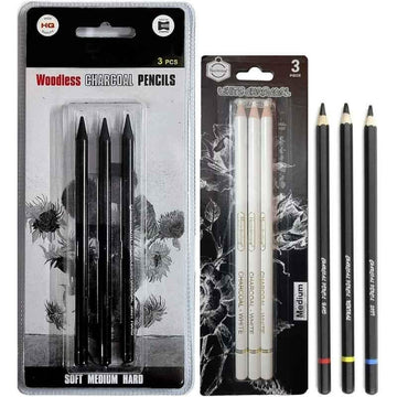 WOODLESS CHARCOAL PENCIL SET OF 3