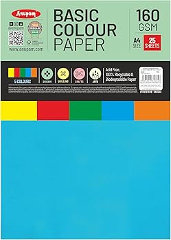 ANUPAM COLOUR PAPER A4