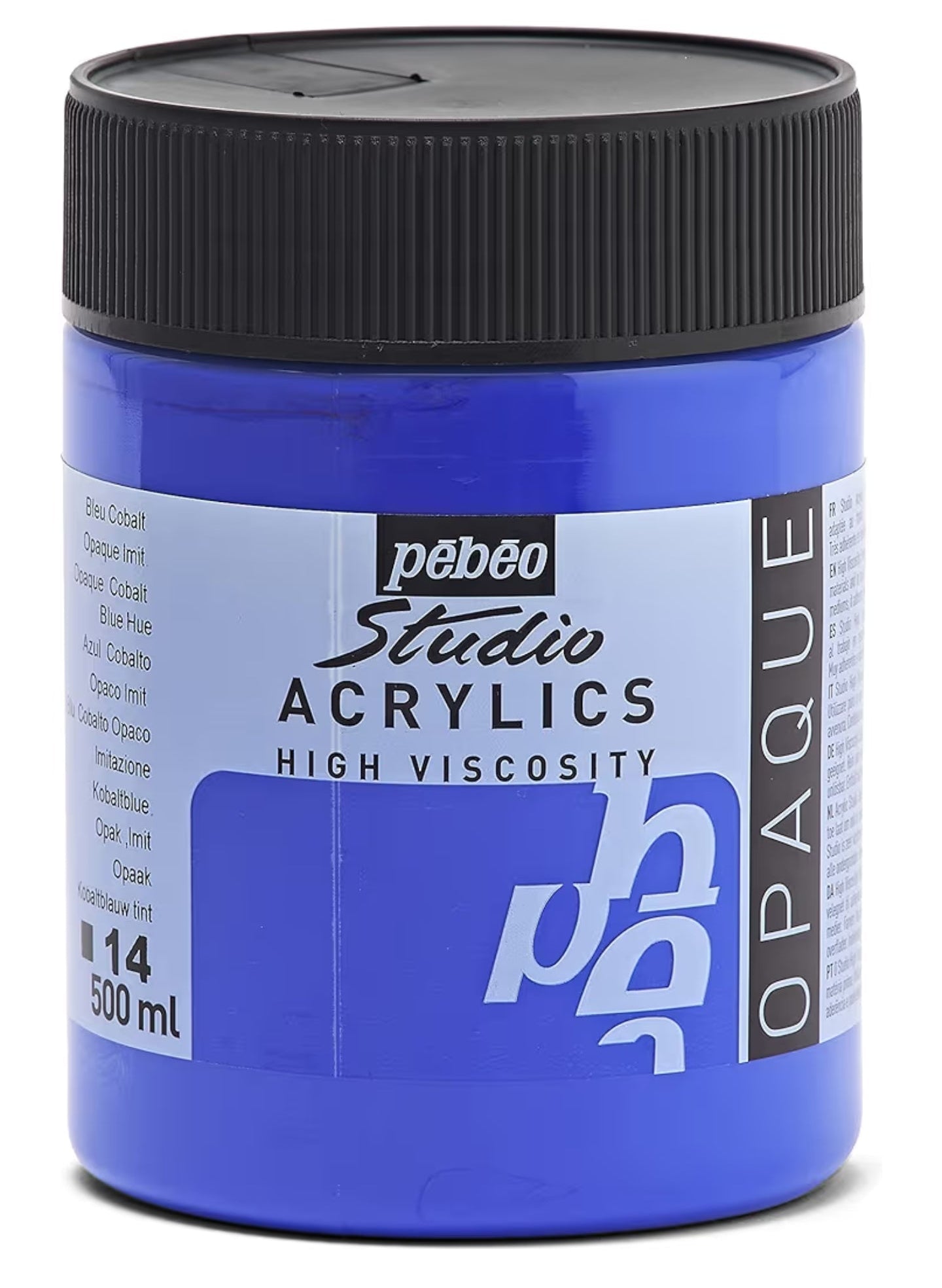PEBEO AAC 500ML OPAQUE COBALT BLUE