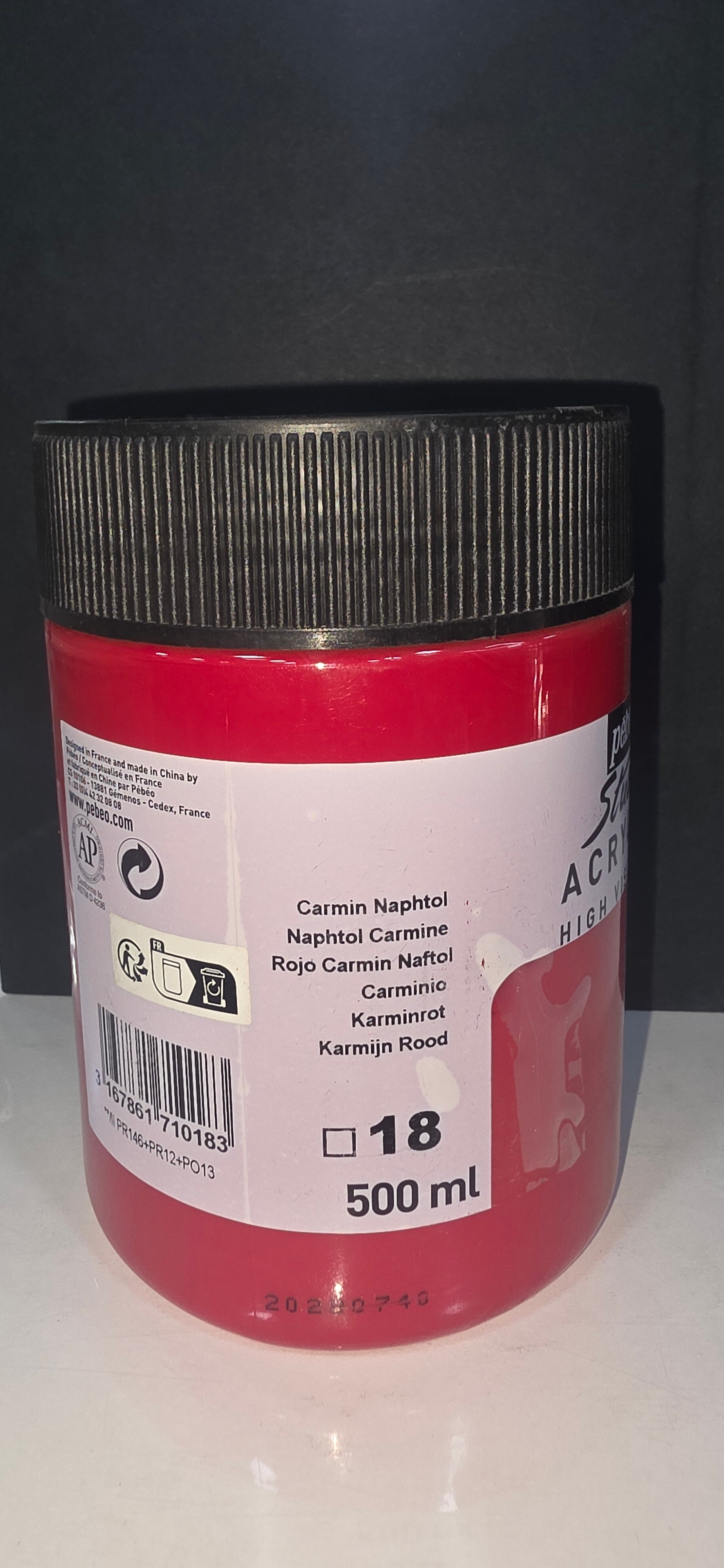 PEBEO AAC 500ML NAPTHOL CARMINE
