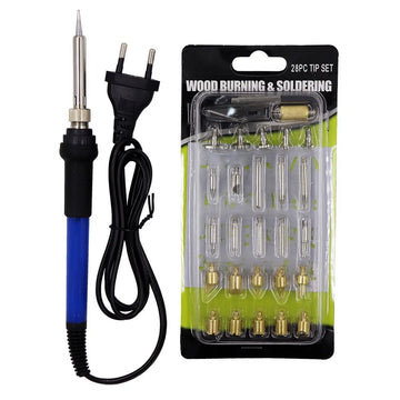 WOOD BURNING AND SOLDERING SET 28PCS