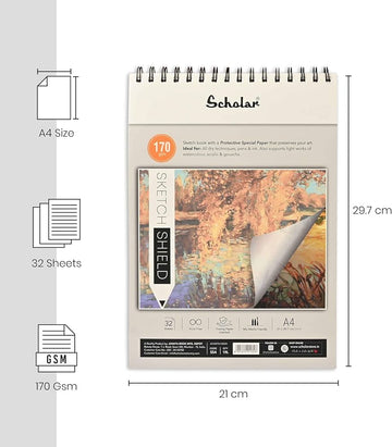 SCHOLAR WIRO SKETCH BOOK A4