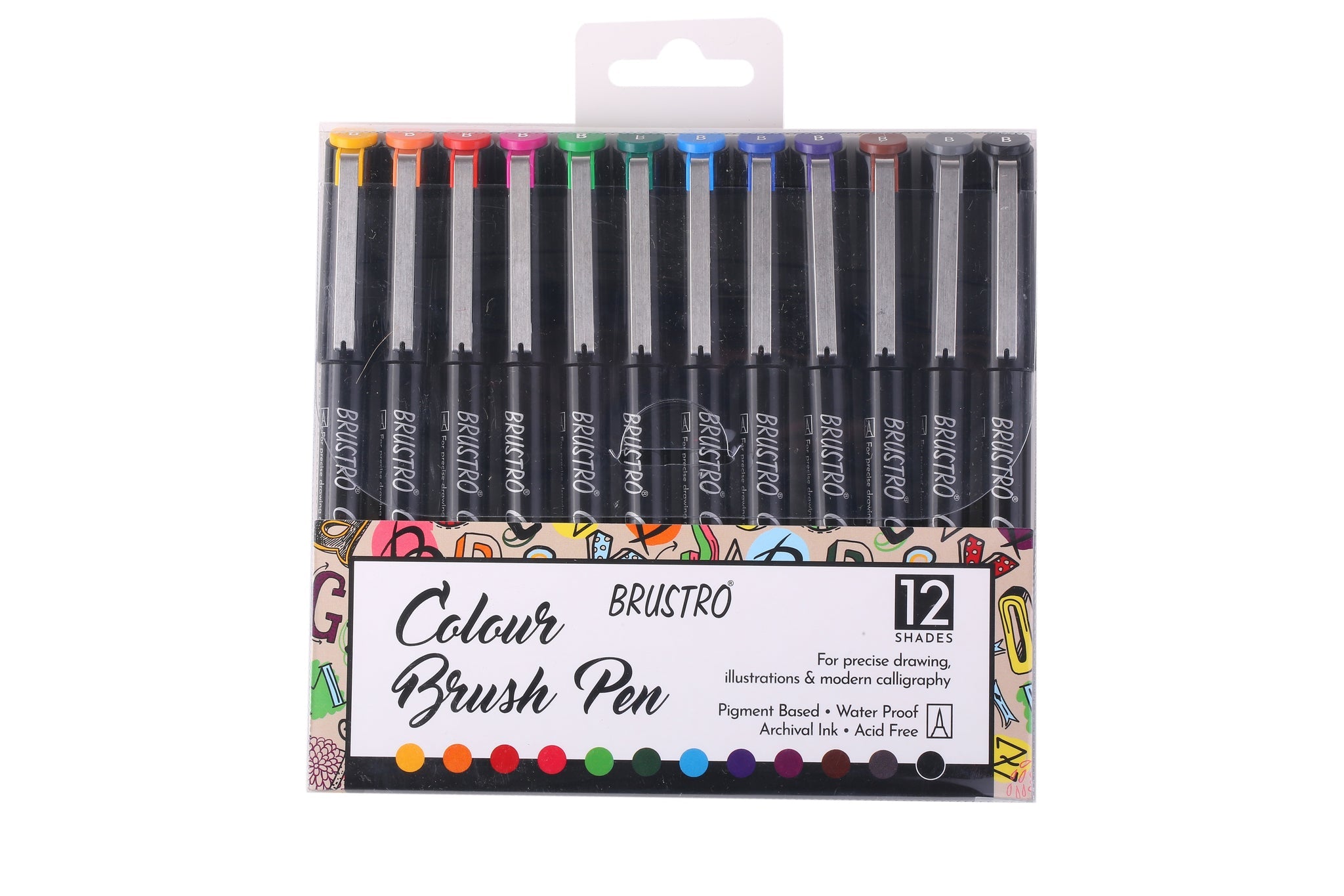 BR COLOUR BRUSH PEN 12
