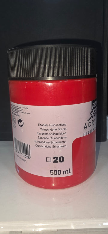 PEBEO AAC 500ML QUINACRIDONE SCARLET