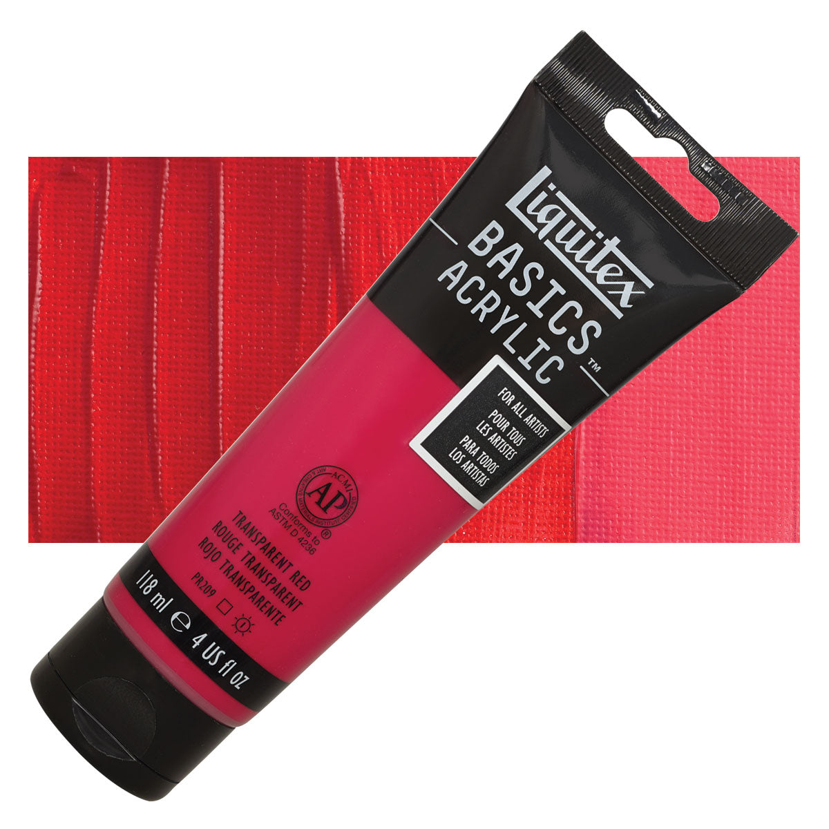 BASICS 118ML TRANS RED