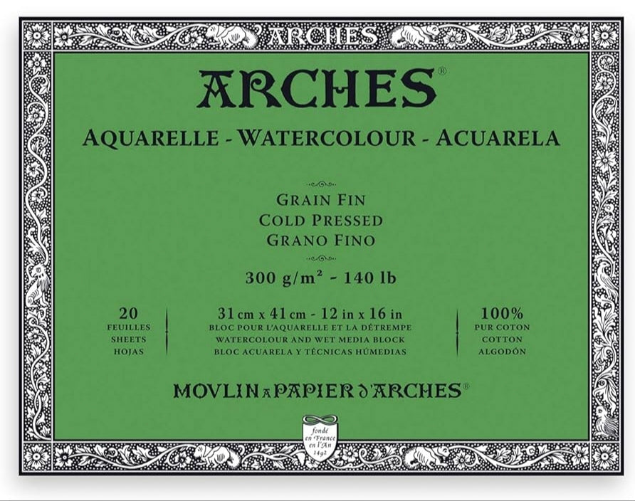 ARCHES PAD FINE GRAIN 12 X 16