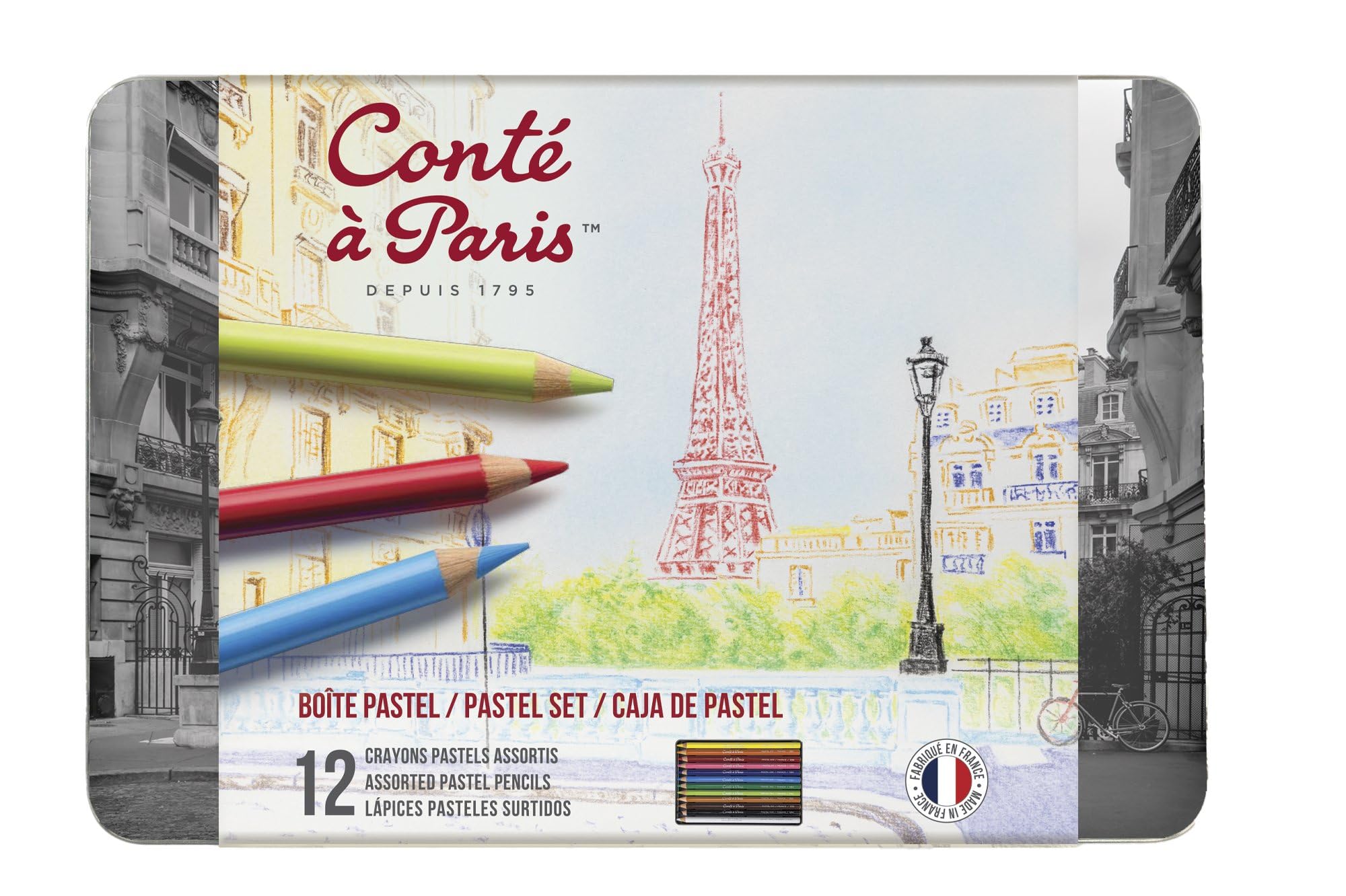 CONTE PASTEL PENCIL 12 SHADE