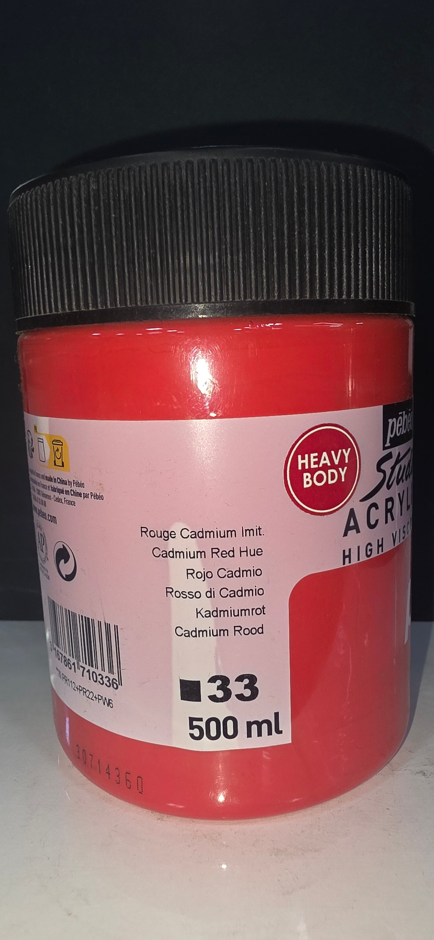 PEBEO AAC 500ML CADMIUM RED
