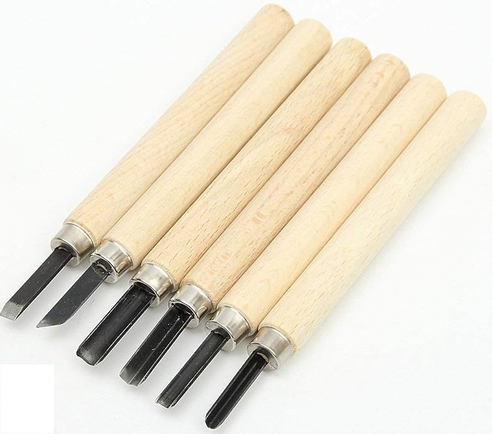 WOOD CARVING SET OF 6