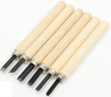 WOOD CARVING SET OF 6
