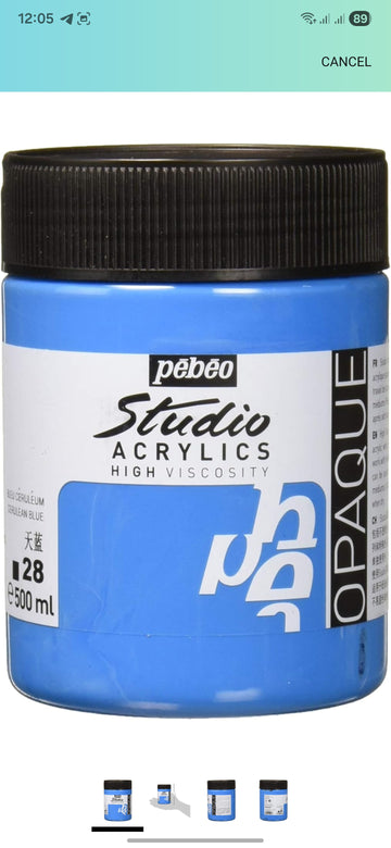 PEBEO AAC 500ML CERULEAN BLUE