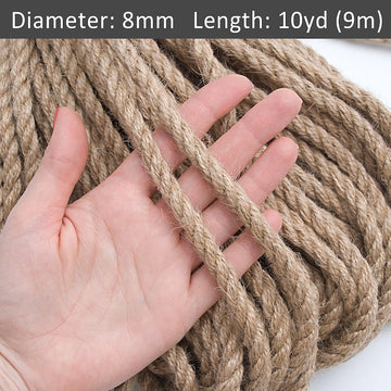 JUTE HEMP ROPE 8MMX10MTRS