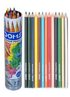 DOMS COLOUR PENCIL TIN 12