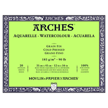 ARCHES PAD 185GSM 12 X 16 CP