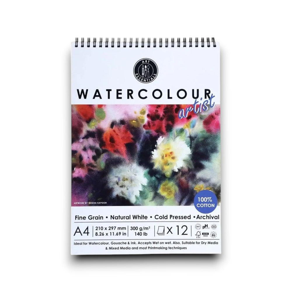 ART ESSENTIAL WATERCOLOUR PAD A6