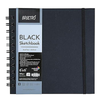 BR BLACK SKETCHBOOK 6 X 6