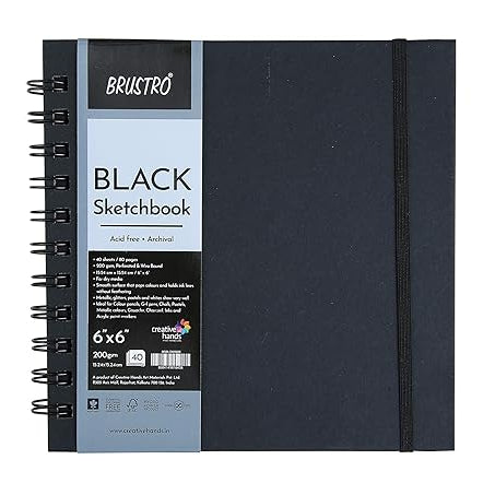 BR BLACK SKETCHBOOK 6 X 6