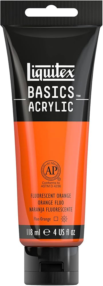 BASICS 118ML FLURO ORANGE