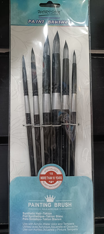 ROUND BRUSH SET 6