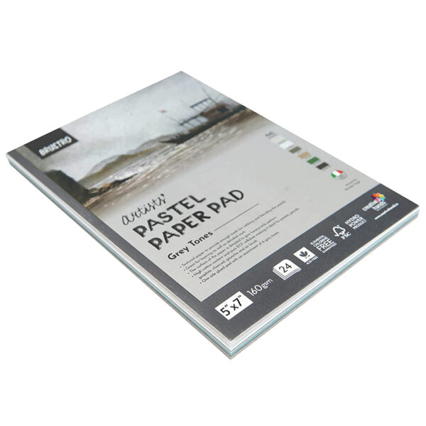 BR PASTEL PAPER PAD A4 GREY