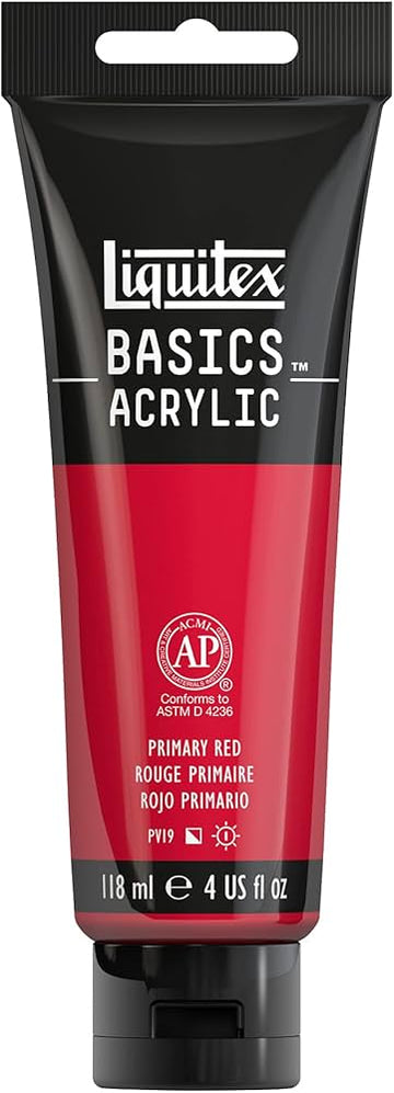 BASICS 118ML PRIMARY RED