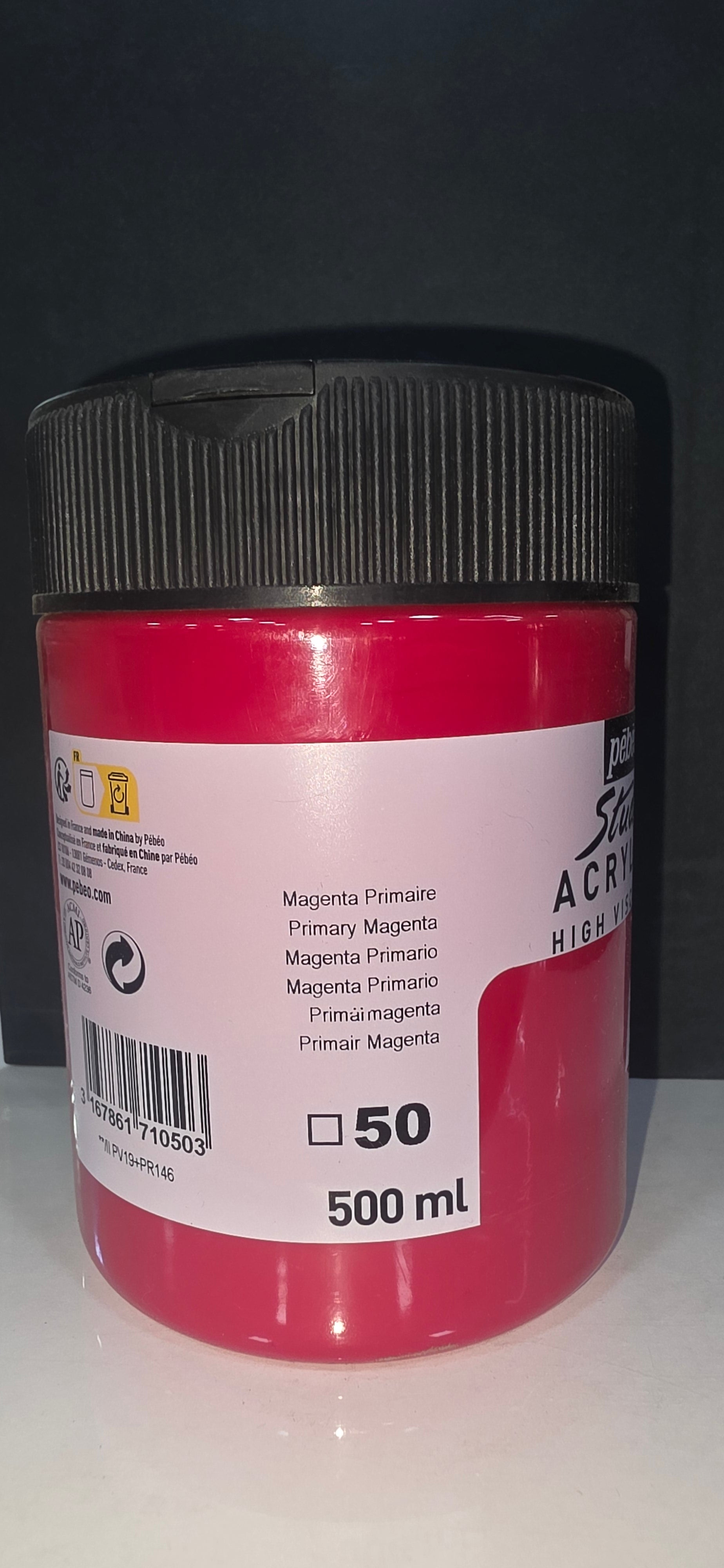 PEBEO AAC 500ML PRIMARY MAGENTA