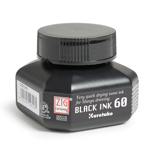 ZIG BLACK INK 60ML