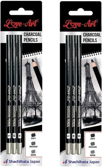 ARTLINE CHARCOAL PENCIL SET